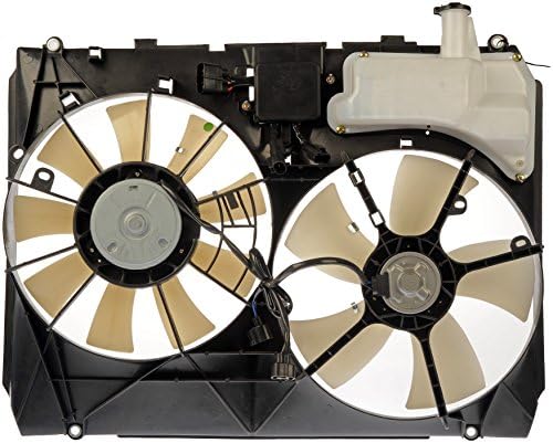 Вентилатор за охлаждане на двигателя Dorman 620-555 в събирането, Съвместими с Някои модели на Lexus, Черен