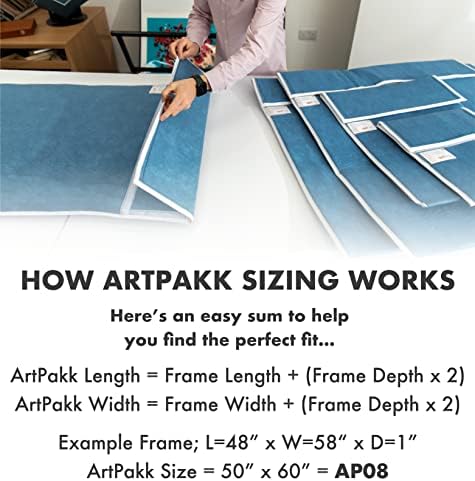 ARTPAKK - Защитно съхранение, доставка, опаковка - 57 1/2 x 59 1/2 - AP09 - Множество, водоустойчив и бескислотная подплата