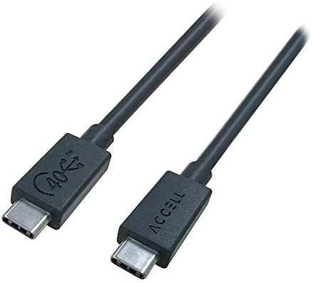 Кабел Accell USB4 40 Gbit/с Type-C - Certified USB-IF Кабел 40 Gbit / с поколение 3, 8К / 5K/ 4K, 100 W PD, съвместимо