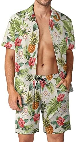 2023 Нова Мъжка Лятна Мода За Почивка на Хавай, на Почивки, Дигитална 3D Печат, Риза с Къси Ръкави, къси Панталони