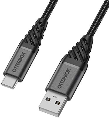 Кабел OtterBox Premium USB-A-USB-C, 3 м, ТЪМНО-ПЕПЕЛЯВ