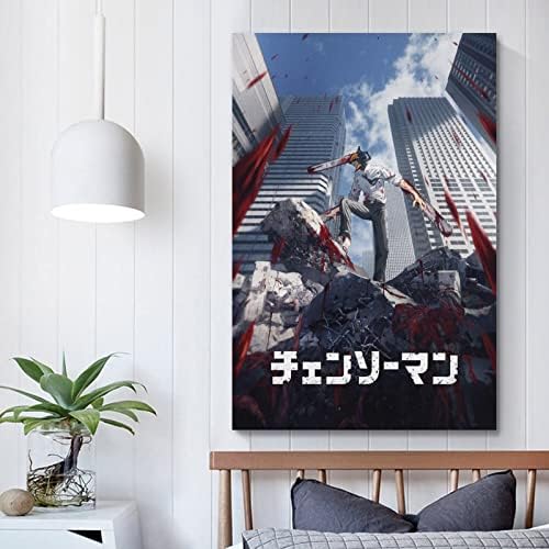 Ти Човек-Резачка Японски Аниме Плакат Платно Плакати Спалня Естетически Стенно Изкуство Хол Принт Декоративен Платно