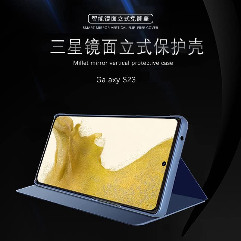 OOPKINS е Съвместим с Samsung Galaxy S23 Плюс Калъф Луксозен Книжен Стил С Прозрачен обзорным Прозорец Галванична Поставка