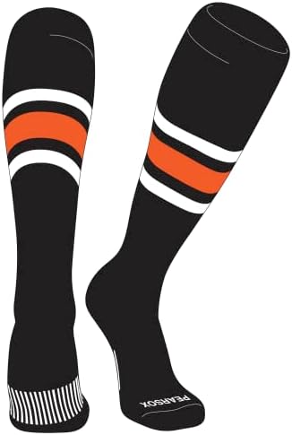 Шарени безрецептурные чорапи за бейзбол, софтбол, футбол КРУША СОКС (B) Черен, Бял, Оранжев