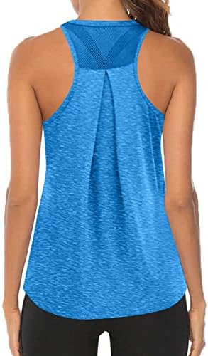 Дамски Спортни Блузи на бретелях FULILYEO, Сексуална Ризи За Йога Свободно Намаляване на Окото Върховете на бретелях