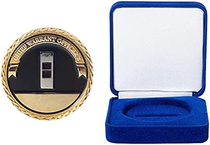 Централен уорент-на офицер от армията на Съединените Щати 2 ранг, Монета на Повикване и Синьо Кадифе Кутия за показване
