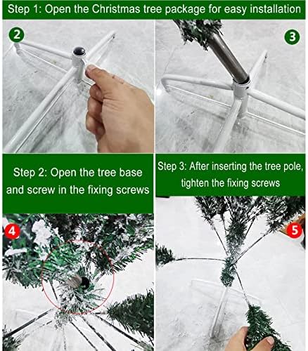 Коледно дърво 2022 г., която е Покрита Снежинками, Навесная Изкуствена елха премиум-клас, Имитирующая Коледна елха, Метална