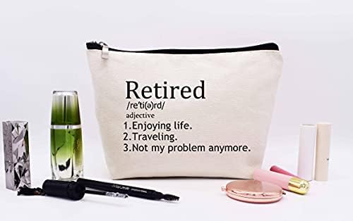 Подаръци в знак на благодарност и на колегите си при пенсиониране -Косметичка, Косметичка, Пътна чанта -Подарък за колега, Уходящему пенсиониране-Подарък за моята м