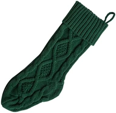 Подарък Пакети за Отглеждане Toyvian, Коледни Чорапи, Чорапи, плетени калъф за Чорапи Голям Размер, Подаръци, Чанти за