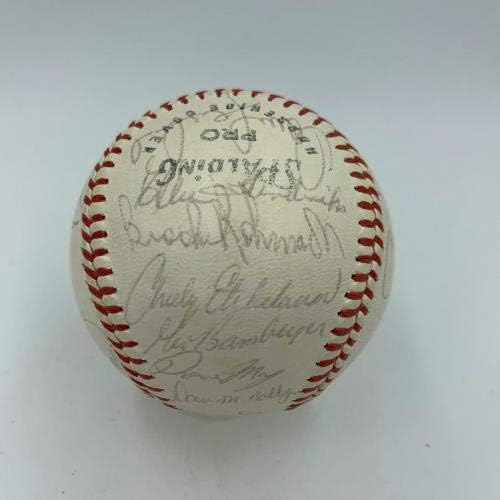 1969 Балтимор Ориълс, Екипът на Шампиона в Американската лига по бейзбол, Подписа договор с JSA COA - Бейзболни топки с автографи