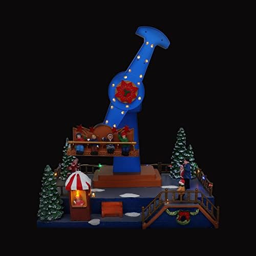 Дисплей с карнавальным махало - Анимационен музикална Коледна село - Идеалното допълнение към вашия коледен бижутата