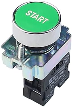 TIOYW 22 мм Бутон Start Stop с символ на стрелка XB2 Плосък сензорен бутон, превключване на бутона, автоматично нулиране,