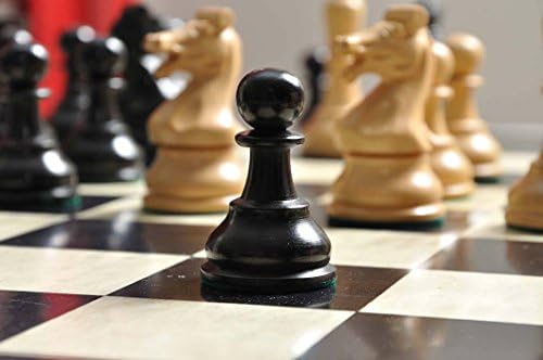 The House of Staunton - Репродукция шахматен набор Drueke Players Choice - Само на фигурата - 3,75 King - Эбонизированный