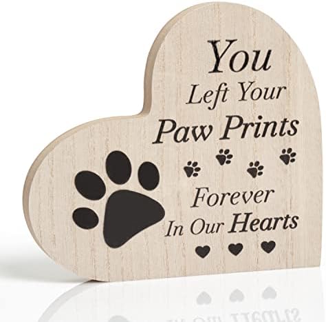 WATINC Подаръци За Спомен за кучета във формата На сърце за домашни любимци, Подарък за спомен от Загубата на домашен