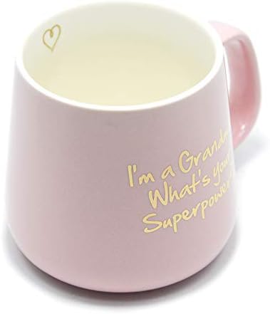 Розова Бабушкина чаша Аз съм баба, отколкото твоята сверхспособность, Керамични Бабушкина чашата за Кафе, Подаръци за