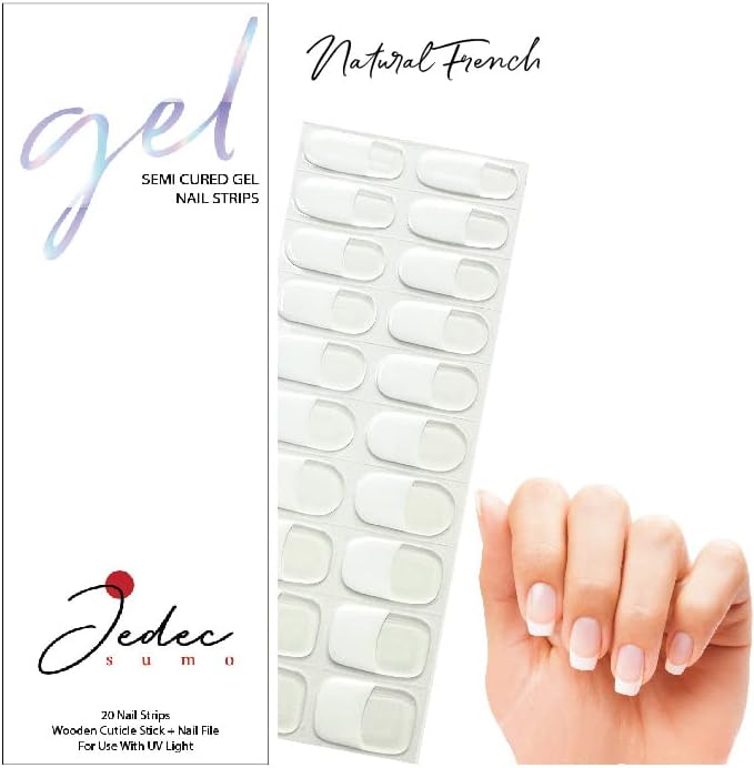 Натурален френски маникюр JEDEC СУМО. Етикети / Ленти за полуотвержденного вливат в гел и лак за нокти. Наклеивайте Опаковки за нокти - Нова Опаковка, същият Отличен пр