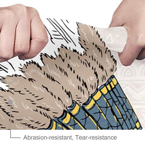 DJROW килимче за Йога Индейский Орел в Боен предния капак Натурален Подложка За Упражнения Пилатес Екологично Чист Подложка