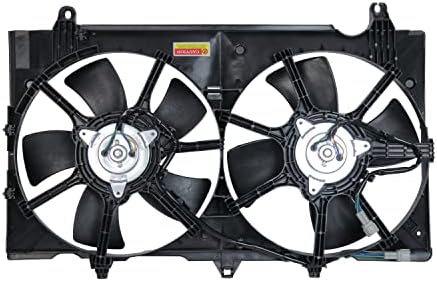 TYC 621810 Вентилатор за охлаждане в събирането, съвместим с Nissan 350 Z 2007-2008 съобщение , черен