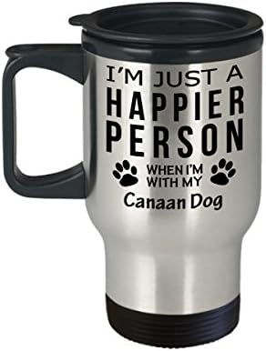Кафеена Чаша За Любителите на кучета В Пътуване - Щастлив Човек От Ханаанската Куче -Подаръци За спасението на Собствениците