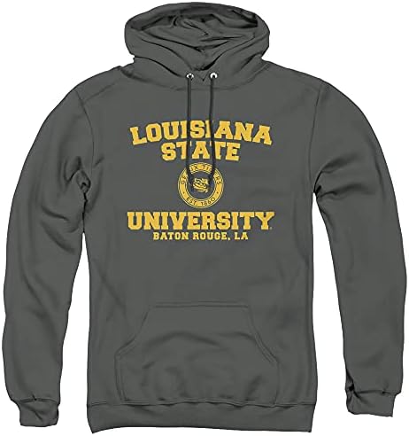 Hoody с качулка за възрастни Унисекс с логото на Circle за Университета на щата Луизиана LSU