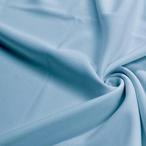 Светло синята полиестерен плат за гмуркане Evie двойно плетиво двор - 10021