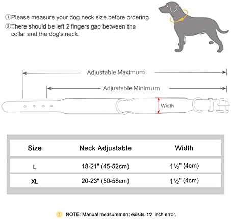 Beirui Стилен Кожен Нашийник за кучета с нитове и обкова от розово злато - Заредете Широки яки среден размер - Черен