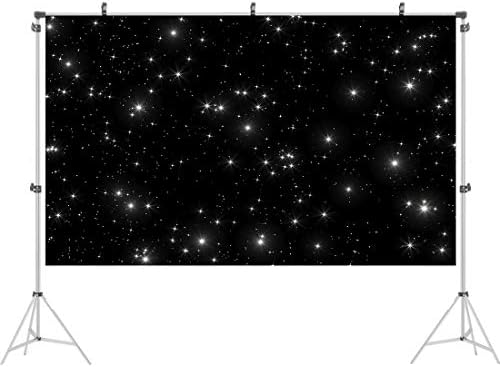 Ticuenicoa 5x3 фута Черно Нощно Небе, Искрящи Звезди, на Фона, на Вселената, Космическа Тема, на Звездния Фон За Снимки,
