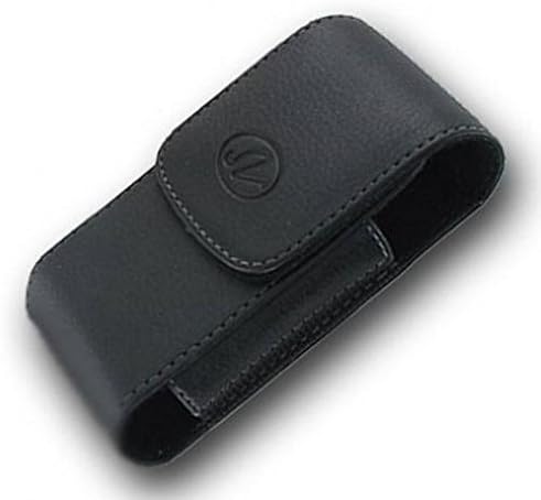 Черна Кожена Страничната калъф с клипс за кобура на колана си за iPhone 6, 6S, 7 - Google Pixel - Samsung Galaxy J3, J5, S5, S6 Edge, S7