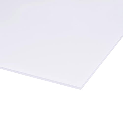 Лист от разпенено PVC uxcell, 3 mm x 300 mm x 600 mm, Бял, 1/8 x 12 x 24, Двустранен, Пяна лист PVC, 2 бр.