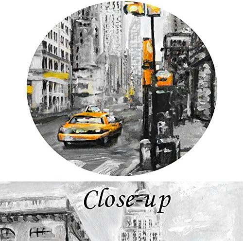 Творческа Изкуство - Модерен Ню Йорк Печат върху Платно, е Черно-Бяла Градинска Живопис САЩ Емпайър Стейт Билдинг Стенно