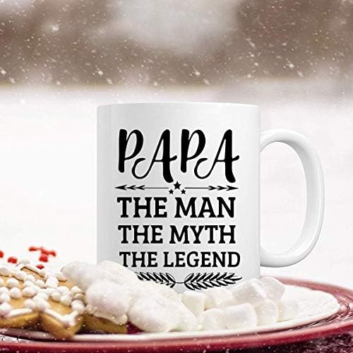 Баща-Човек, Мит, Легенда, Забавна Кафеена Чаша, Чаша за Деня на бащата, Подаръци за татко, на Дядо, на Чаша за Мъже,