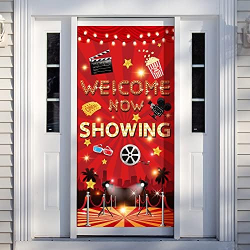 Вратата се накладка за парти в кино, Знак на темата на филма, Украса за парти в Киносалон, Вечерни аксесоари за кино,