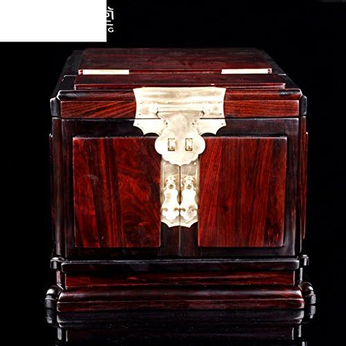 Дървени Класически Сватбени Червени Кутии за Бижута WODESHIJIE