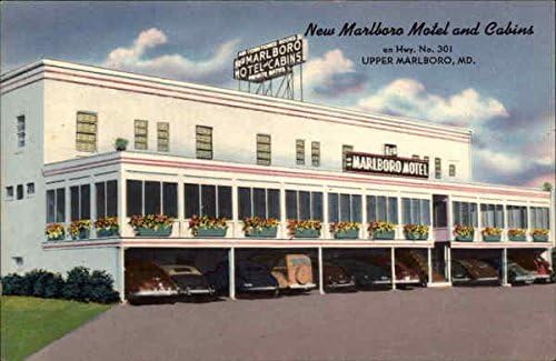 New Marlboro Motel and Cabins Горна-Марлборо, Мериленд, Мериленд Оригиналната Антични Картичка