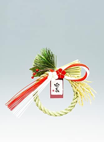 Произведено в Япония Приветствие на Пролетта украса за вход (Червено и Бяло Слива кора) с Отборен на една кука