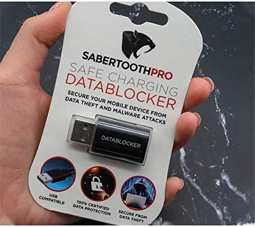Сигурен USB-блокиращите за зареждане на SabertoothPro DB150, който предпазва от напукване, съвместим с iOS и Android