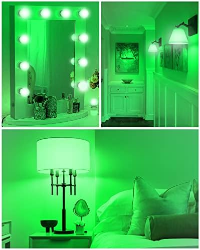 Led Зелена Крушка, 15 W, Еквивалент на Led Декоративни крушки G45 във формата на Глобус, 1 W 120 В Малки Зелени Нощни