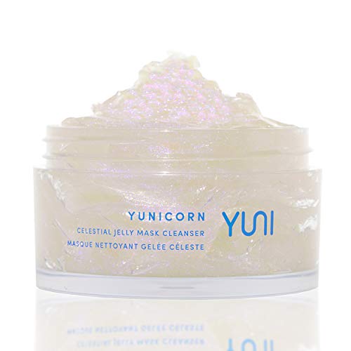 Почистващо средство и маска-гел за лице YUNI Beauty (2,7 унции) Yunicorn с гел с двойно действие за измиване на лицето