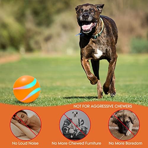 ZKHW Интерактивни Играчки с Топка за кучета, Топки с дистанционно управление 3,54 Инча за малки / Средни / Големи Кучета,