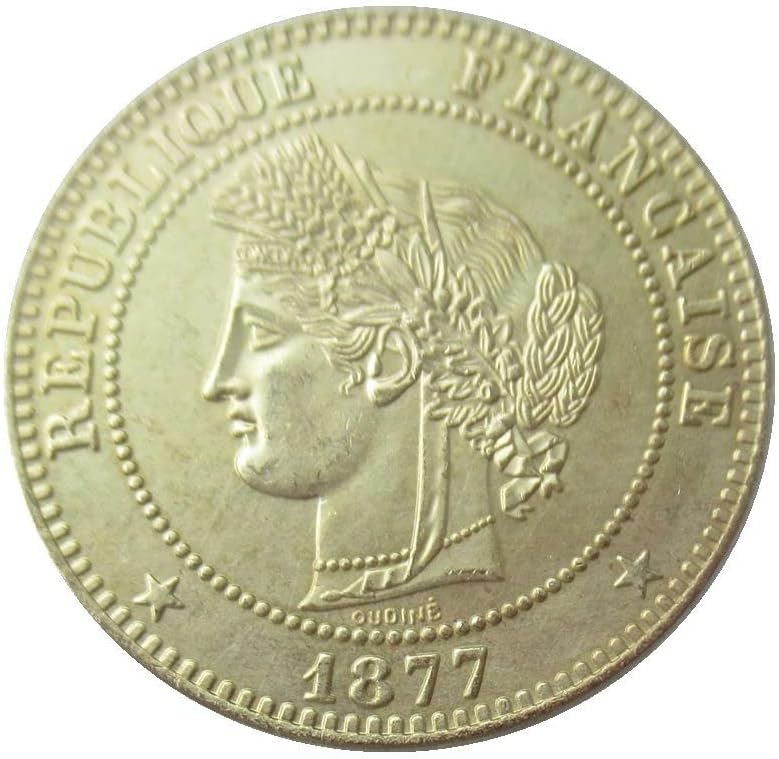 10 сантима 1875, 1877 Френска Чуждестранна Копирни Възпоменателна монета