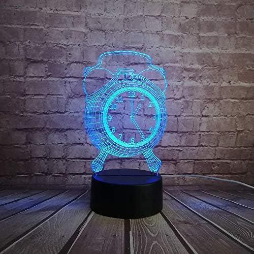XDG Ретро Стил alarm clock Стил Играчка Декоративна 3D USB Лампа Многоцветен RGB Led Лампа Настолна лека нощ Домашен