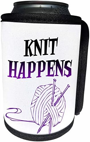 Триизмерно думи Knit Happens - Опаковки за бутилки-охладител Can (cc_353619_1)