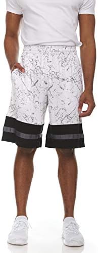 Мъжки баскетболни шорти Spalding Max Performance с вътрешен шев 10 инча, Графит / Черен