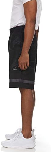 Мъжки баскетболни шорти Spalding Max Performance с вътрешен шев 10 инча, Графит / Черен