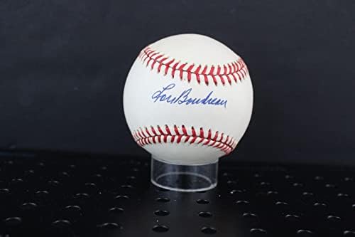 Бейзболен автограф с автограф Лу Будро Auto PSA/DNA AL88497 - Бейзболни топки С Автографи