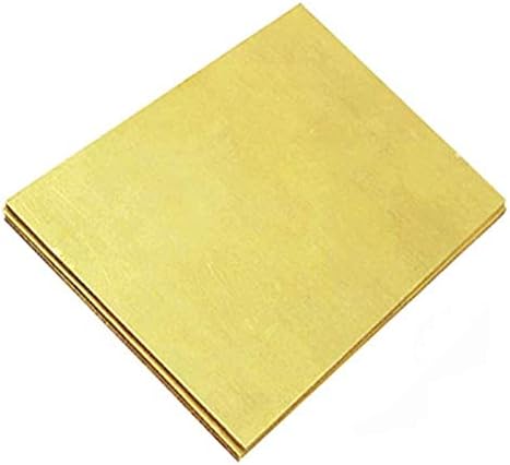 Месинг лист NIANXINN за използване при проектирането на изделия обработка на метали с Дебелина на лист чиста мед 0,5 мм (Цвят: 100x100x5 мм)