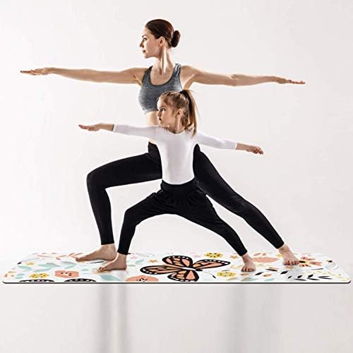 Килимче за йога премиум-клас с цветен дизайн Siebzeh, Екологично Чист Гумена подложка за здраве и фитнес, нескользящий