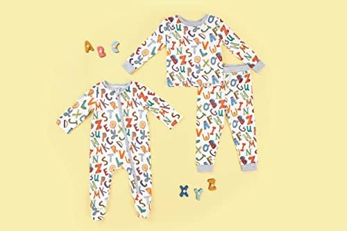Детски Пижамный Комплект Унисекс с Азбука Кал Пай