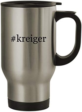Подарък дрънкулки kreiger - Пътна Чаша от Неръждаема Стомана с тегло 14 грама, сребрист