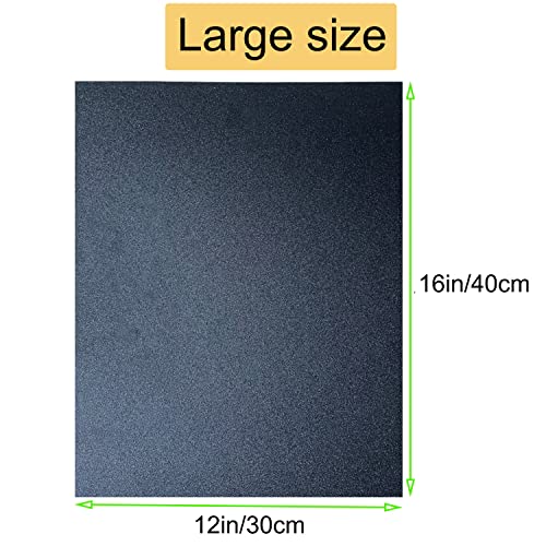 Лист черен ABS-пластмаса DARENYI, с дебелина 12 x 16 1/8 (3 мм), Гъвкав, колкото лист от плексиглас, могат да бъдат планирани